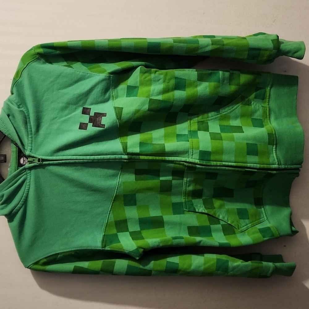 Boys MINECRAFT hoodie w zipper